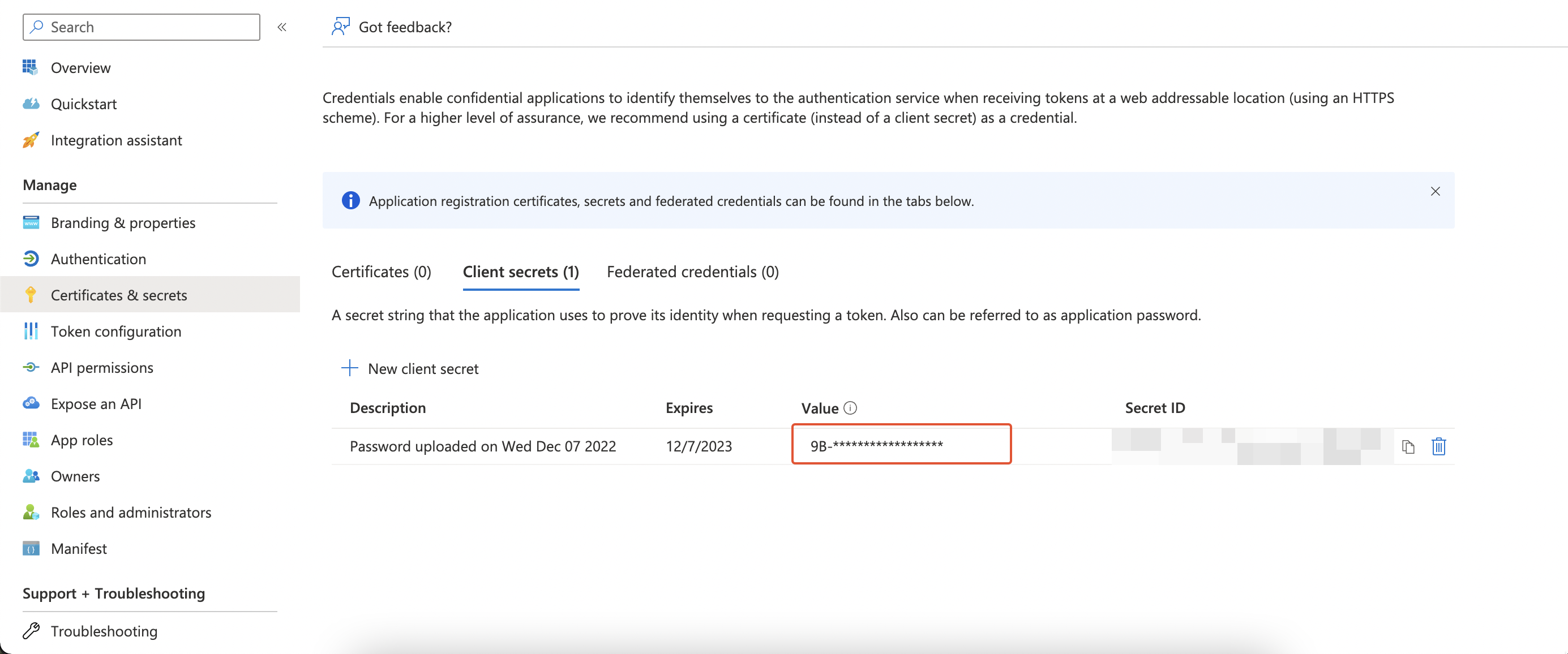 Configure service connection