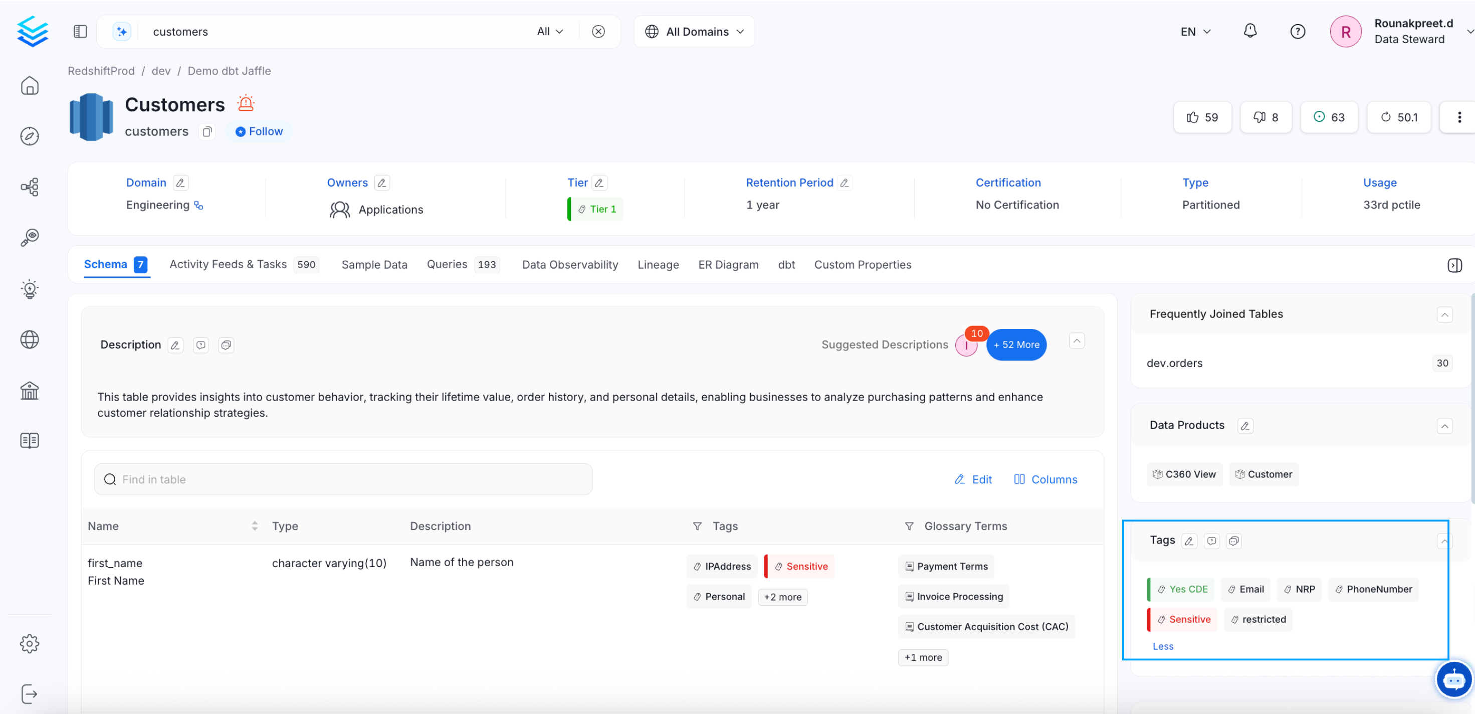 Add Tags to Classify Data Assets